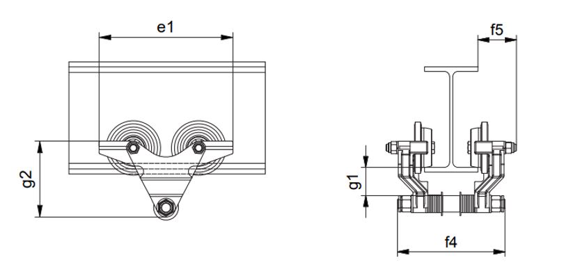 Zeichnung Rollfahrwerk GHF